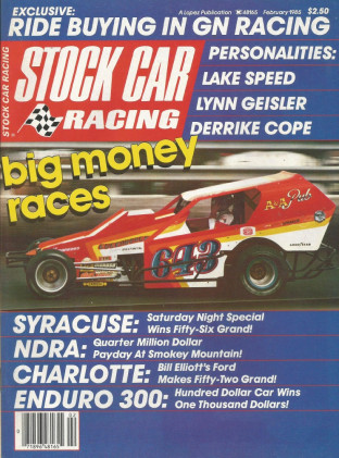 STOCK CAR RACING 1985 FEB - Lake Speed, Geisler, Cope, Dale Earnhardt